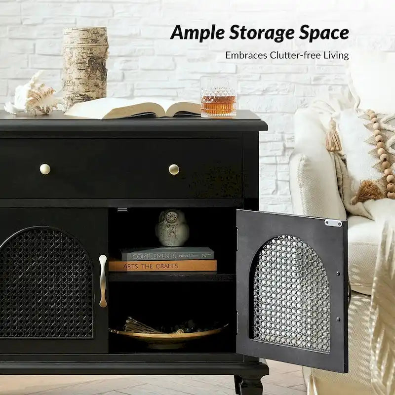 Georg Traditional 27Tall Rattan Nightstand with Adjustable Feet Set of 2 by HULALA HOME-6