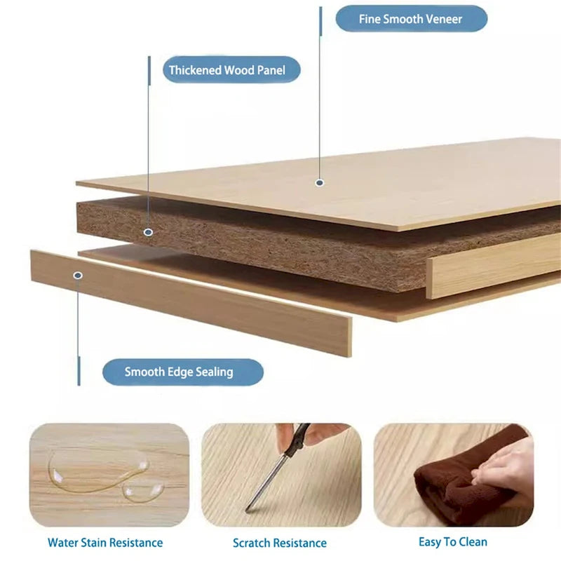 Kitchen Utility Storage Shelf with Cabinet-5