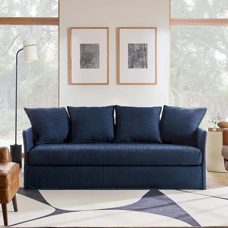 Gottfried 80 Slipcovered Sofa with Removable Cushions by HULALA HOME-5