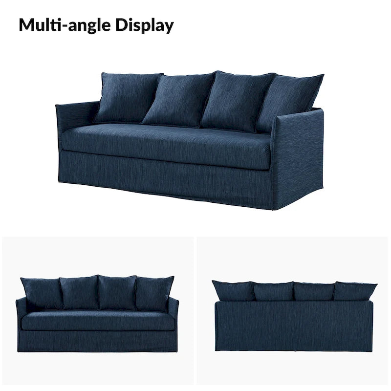Gottfried 80 Slipcovered Sofa with Removable Cushions by HULALA HOME-9