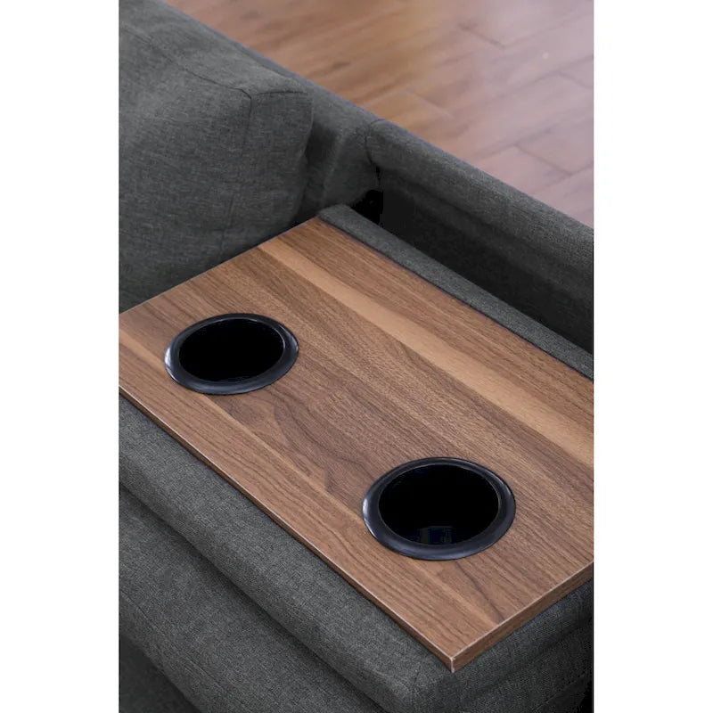 Alger 98 Wide Left Hand Facing Sofa & Chaise with Ottoman-15