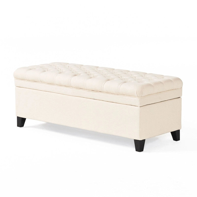 Modern Upholstered Storage Bench for Living Room Entryway-38