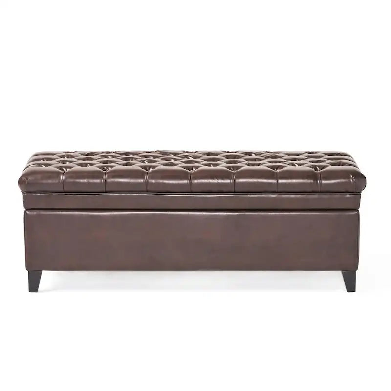 Modern Upholstered Storage Bench for Living Room Entryway-5