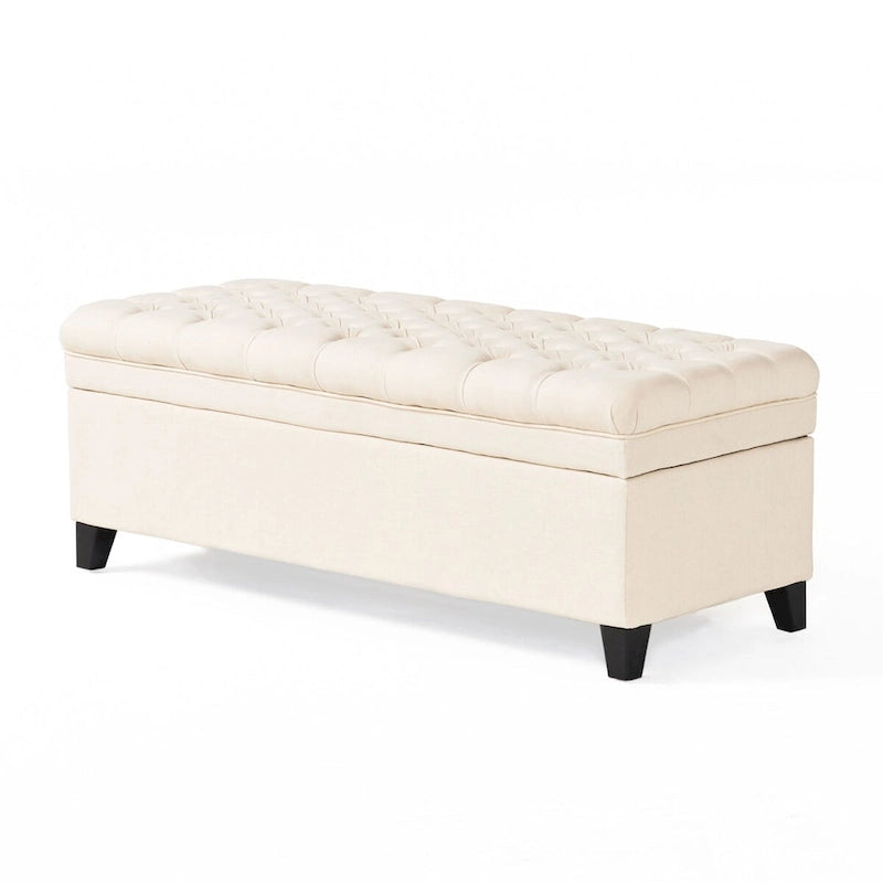 Modern Upholstered Storage Bench for Living Room Entryway-13