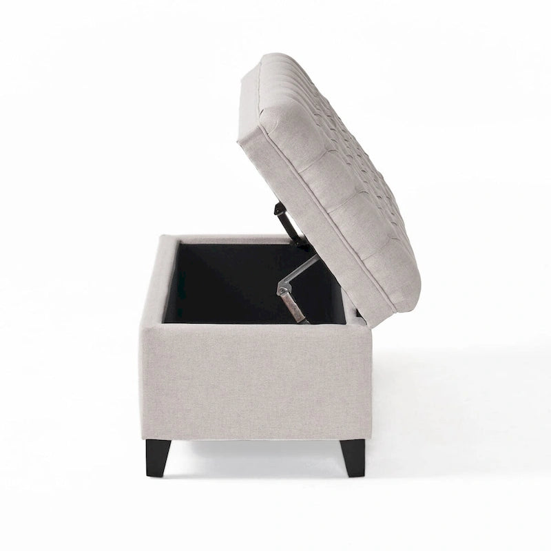 Modern Upholstered Storage Bench for Living Room Entryway-28