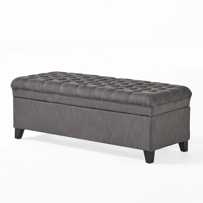 Modern Upholstered Storage Bench for Living Room Entryway-29