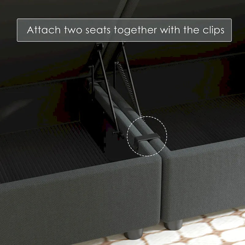 Modular Sofa Modern Sectional Storage Sofa Couch with Free Splicing for Living Room Furniture Set-2