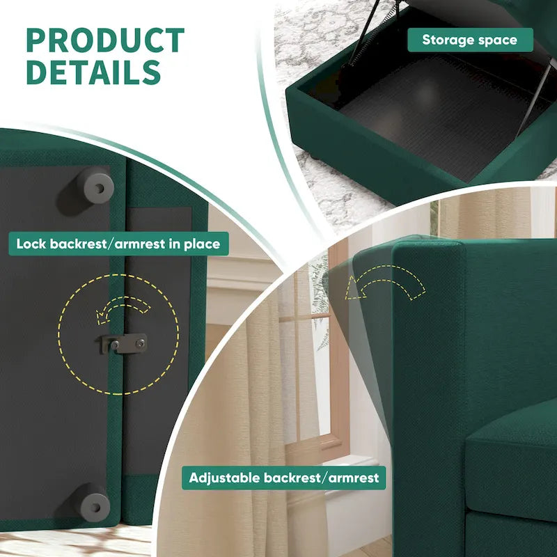 Modular Sofa Modern Sectional Storage Sofa Couch with Free Splicing for Living Room Furniture Set-6