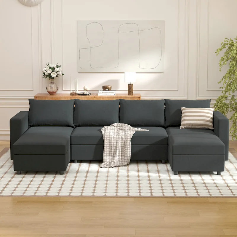 Modular Sofa Modern Sectional Storage Sofa Couch with Free Splicing for Living Room Furniture Set-23