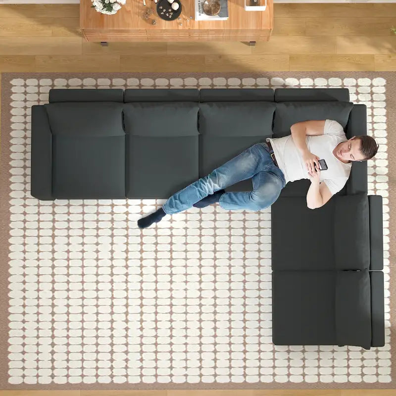 Modular Sofa Modern Sectional Storage Sofa Couch with Free Splicing for Living Room Furniture Set-32