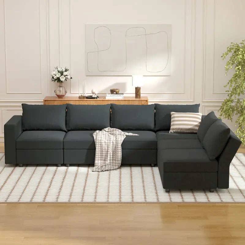 Modular Sofa Modern Sectional Storage Sofa Couch with Free Splicing for Living Room Furniture Set-34