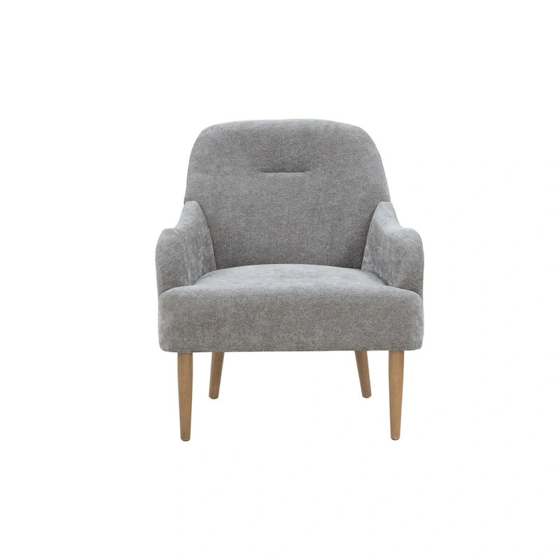 Chenille Armchair, Modern Style Accent Chair with Wood Legs, Comfy Design for Living Room, Bedroom, Office-13