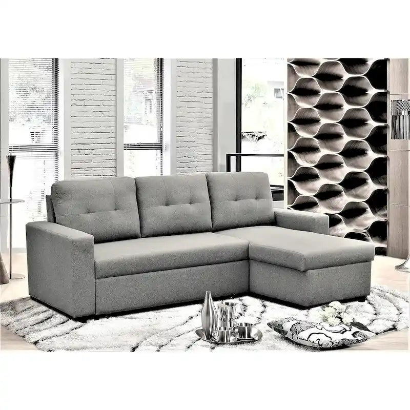 US Pride Furniture 79.92 inch Convertible L-Shaped Sectional Sleeper Sofa Bed Stylish Apartment Furniture-22