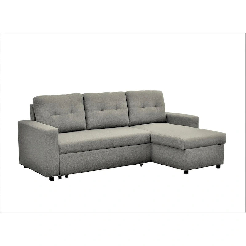 US Pride Furniture 79.92 inch Convertible L-Shaped Sectional Sleeper Sofa Bed Stylish Apartment Furniture-5