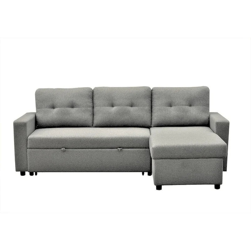 US Pride Furniture 79.92 inch Convertible L-Shaped Sectional Sleeper Sofa Bed Stylish Apartment Furniture-6