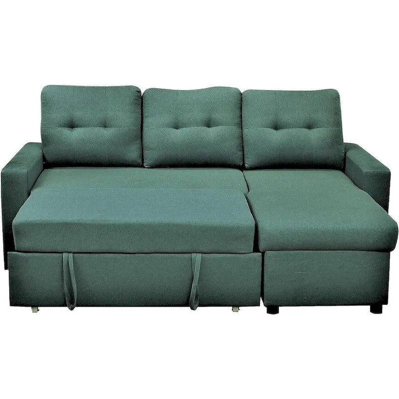 US Pride Furniture 79.92 inch Convertible L-Shaped Sectional Sleeper Sofa Bed Stylish Apartment Furniture-11