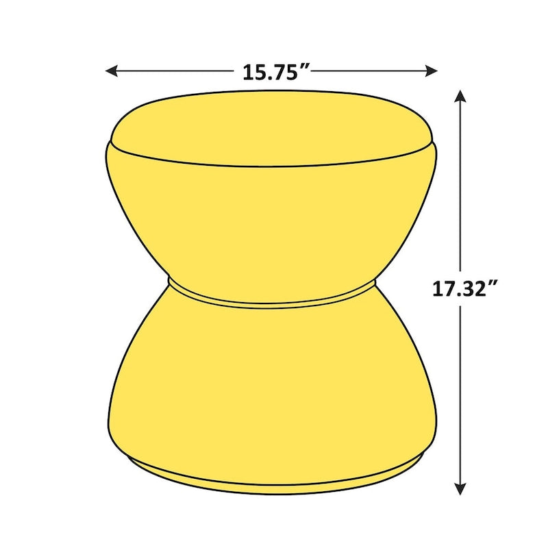 VANOMi Djembe Boucle Upholstered Ottoman with Swivel Base, Pouf, Swivel Vanity Stool for Living Room, Walk-in Closet-25