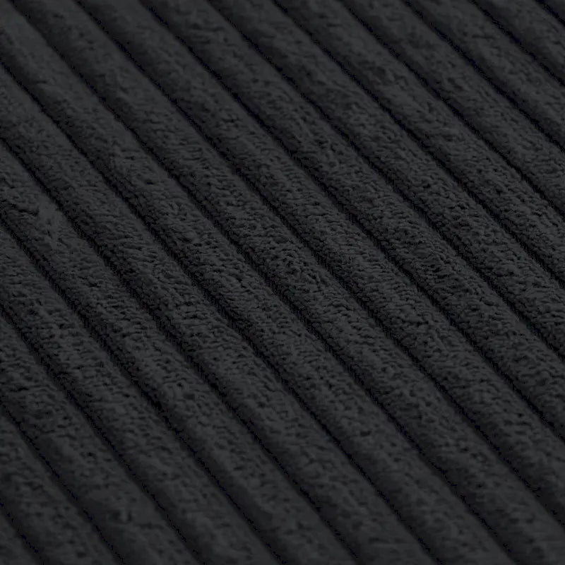 Black Corduroy Sectional Sofa Customized Sofa Couch with pillows.-6