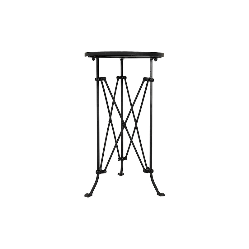Round Metal Side Table with Claw Feet-35