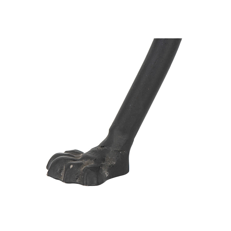 Round Metal Side Table with Claw Feet-4