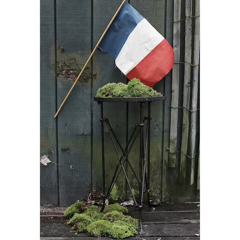 Round Metal Side Table with Claw Feet-24