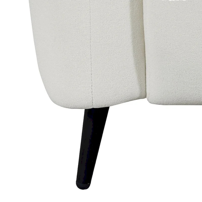 Modern Upholstered Sofa with Metal Base, Luxury Loveseat Sofa for Living Room, Reception-16