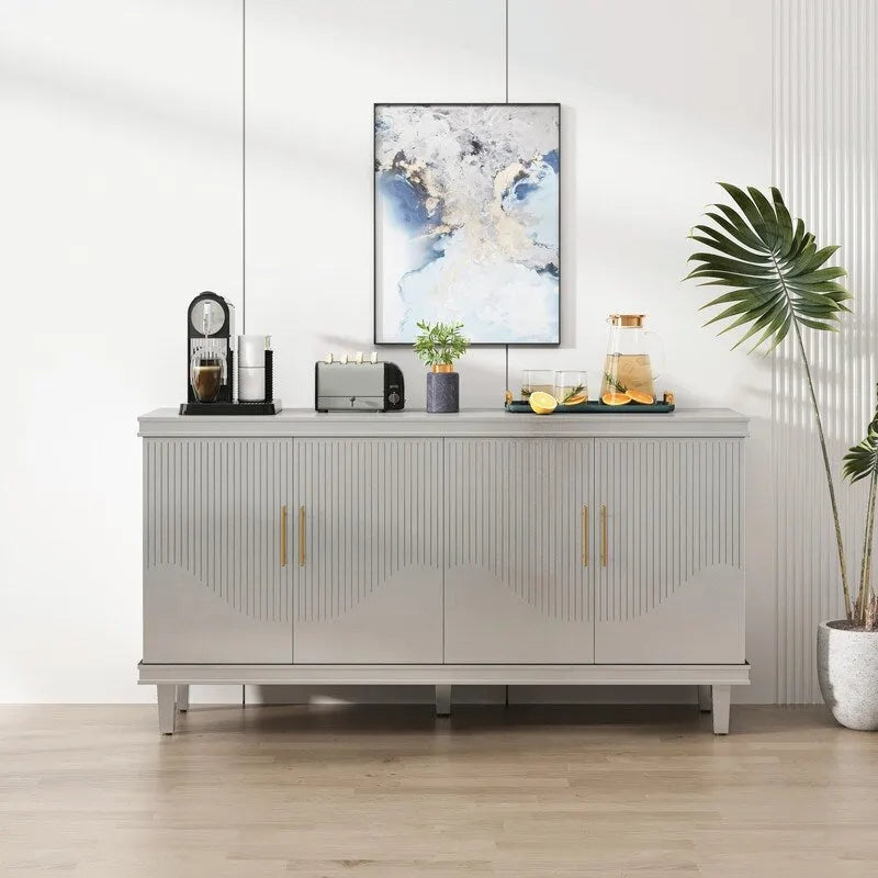 Large 4-Door Cabinet for Living Room, Kitchen, Bedroom, Hallway-3