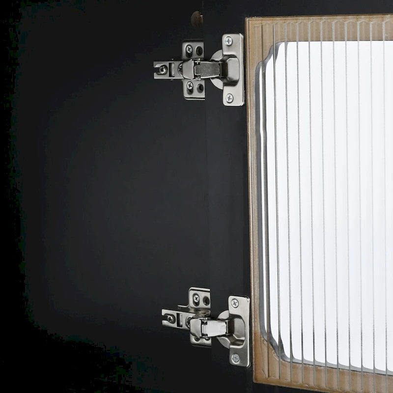 Retro TV Stand with Fluted Glass Doors for TVs Up to 78-33