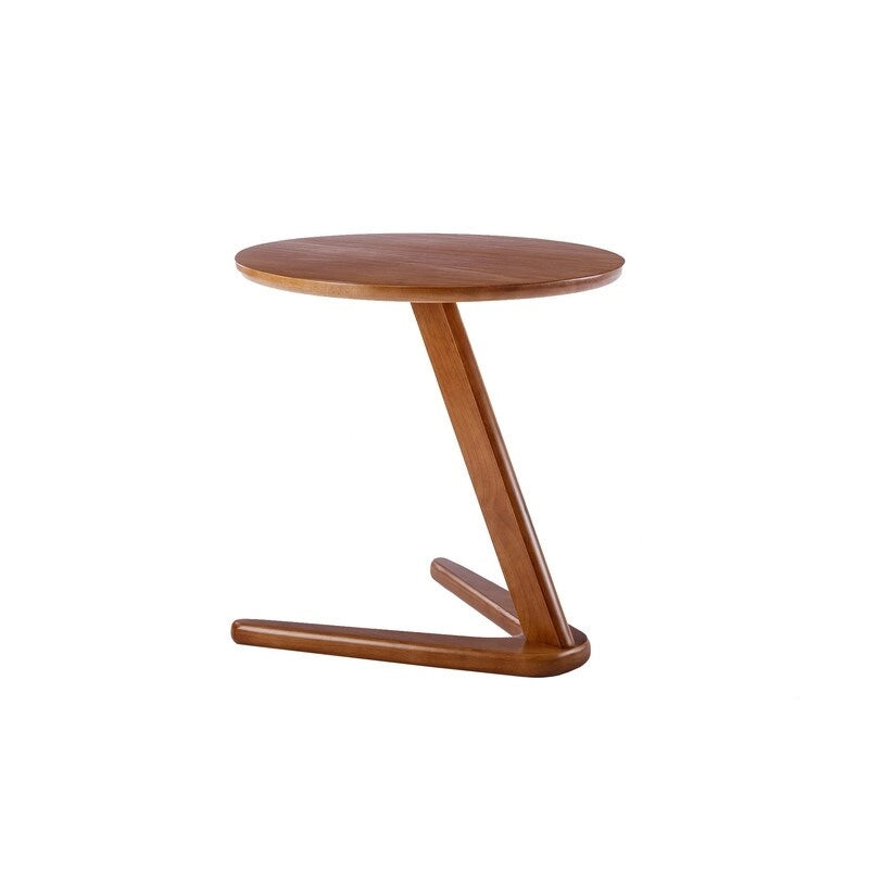 SEYNAR Modern Solid Wood Versatile Round Side Table or Small Accent Piece