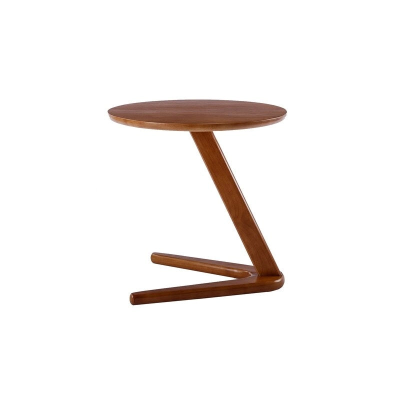 SEYNAR Modern Solid Wood Versatile Round Side Table or Small Accent Piece-4