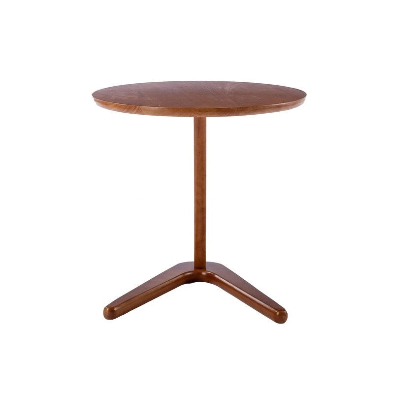 SEYNAR Modern Solid Wood Versatile Round Side Table or Small Accent Piece-5