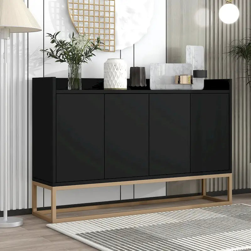 Kitchen Buffet Sideboard Coffee Bar Cabinet Accent Storage Cabinet Server Table-3