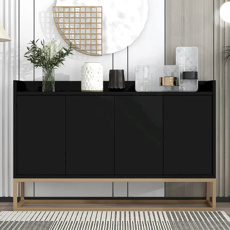 Kitchen Buffet Sideboard Coffee Bar Cabinet Accent Storage Cabinet Server Table-6