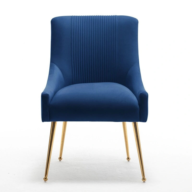 SEYNAR Modern Glam Velvet Dining Chair Set of 8 for Dining Room, Tufted Vanity Chair for Living Room (no table)-5