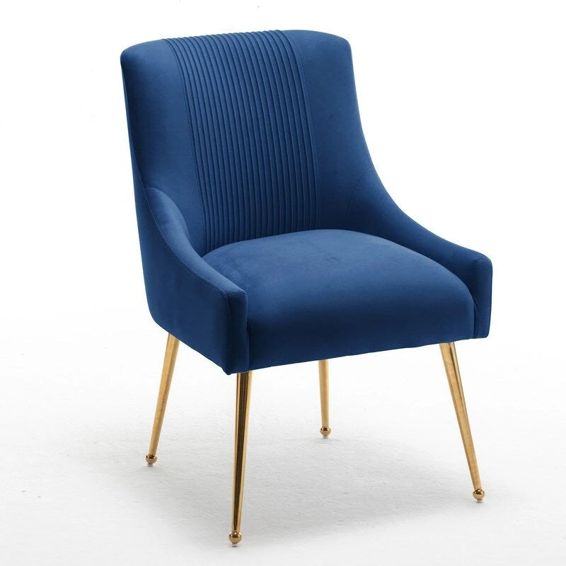 SEYNAR Modern Glam Velvet Dining Chair Set of 8 for Dining Room, Tufted Vanity Chair for Living Room (no table)-6