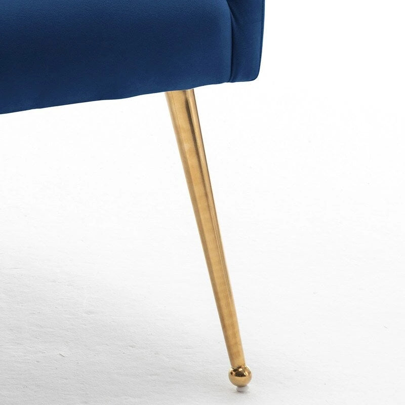 SEYNAR Modern Glam Velvet Dining Chair Set of 8 for Dining Room, Tufted Vanity Chair for Living Room (no table)-12