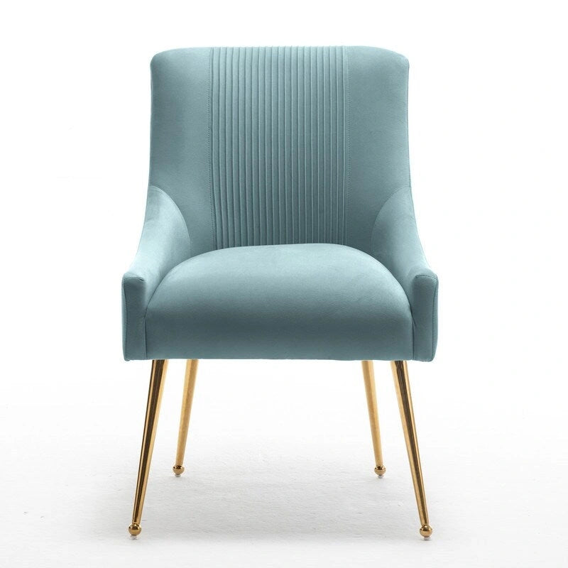 SEYNAR Modern Glam Velvet Dining Chair Set of 8 for Dining Room, Tufted Vanity Chair for Living Room (no table)-14