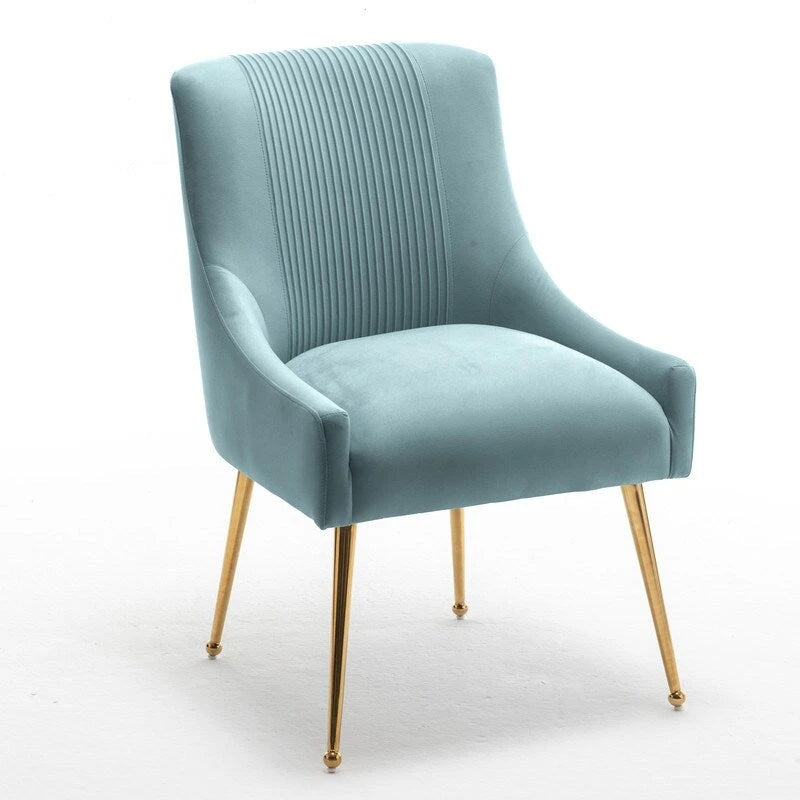 SEYNAR Modern Glam Velvet Dining Chair Set of 8 for Dining Room, Tufted Vanity Chair for Living Room (no table)-15