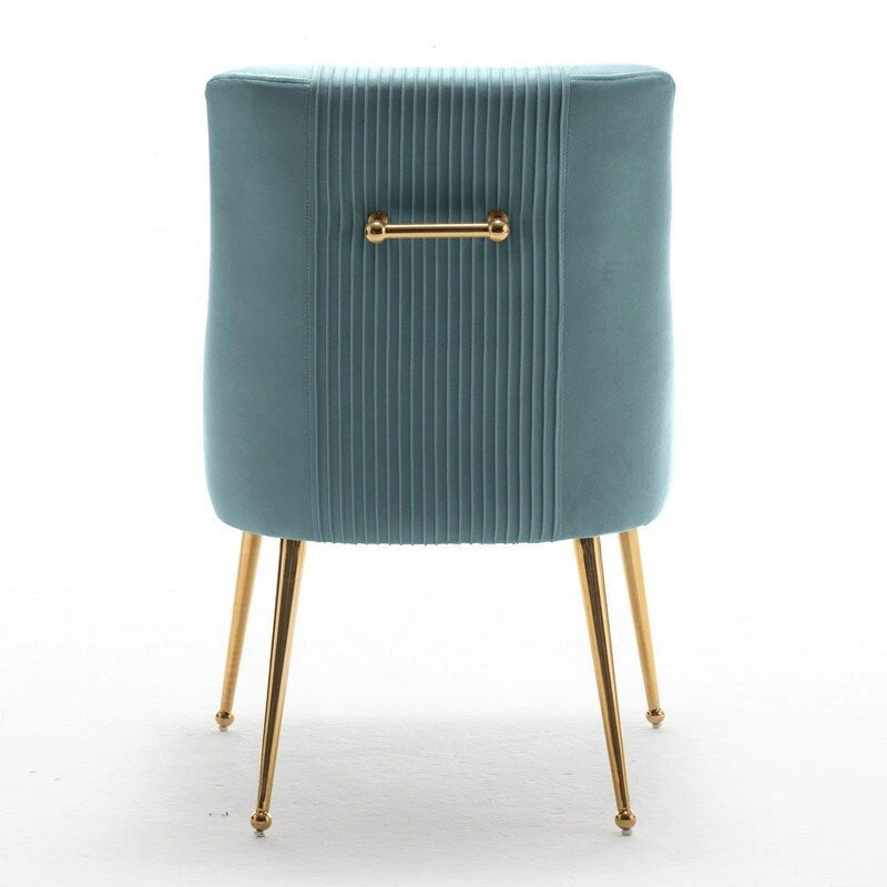 SEYNAR Modern Glam Velvet Dining Chair Set of 8 for Dining Room, Tufted Vanity Chair for Living Room (no table)-17