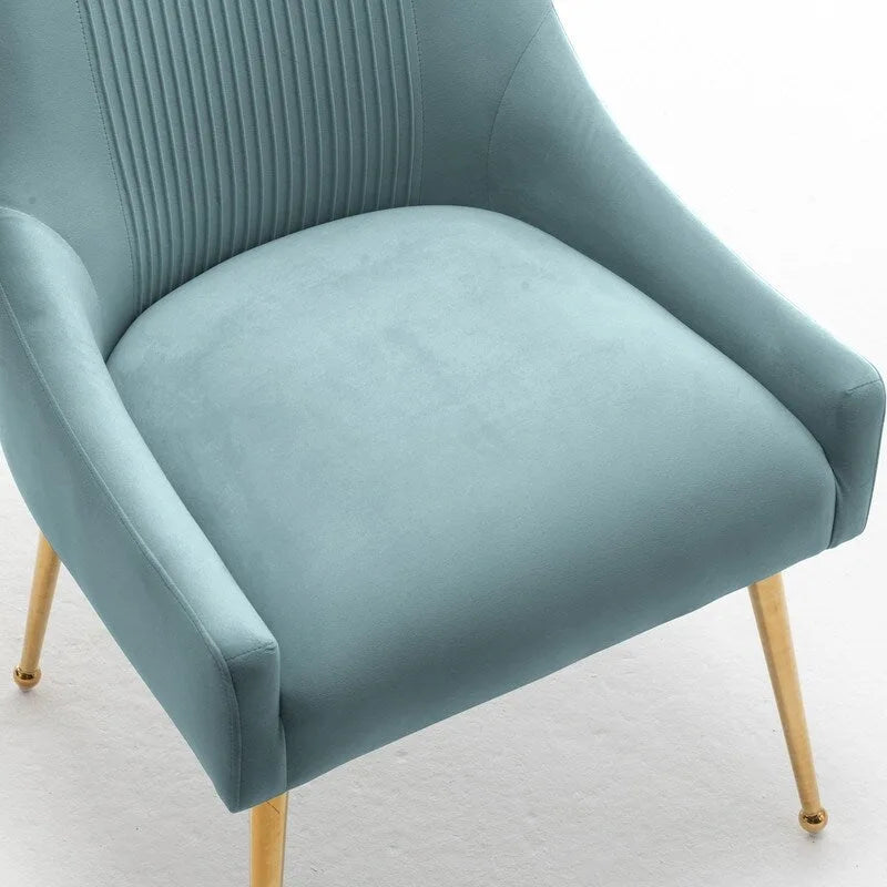 SEYNAR Modern Glam Velvet Dining Chair Set of 8 for Dining Room, Tufted Vanity Chair for Living Room (no table)-19