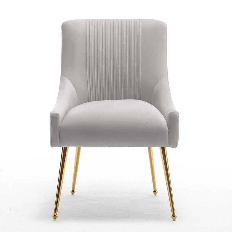 SEYNAR Modern Glam Velvet Dining Chair Set of 8 for Dining Room, Tufted Vanity Chair for Living Room (no table)-24