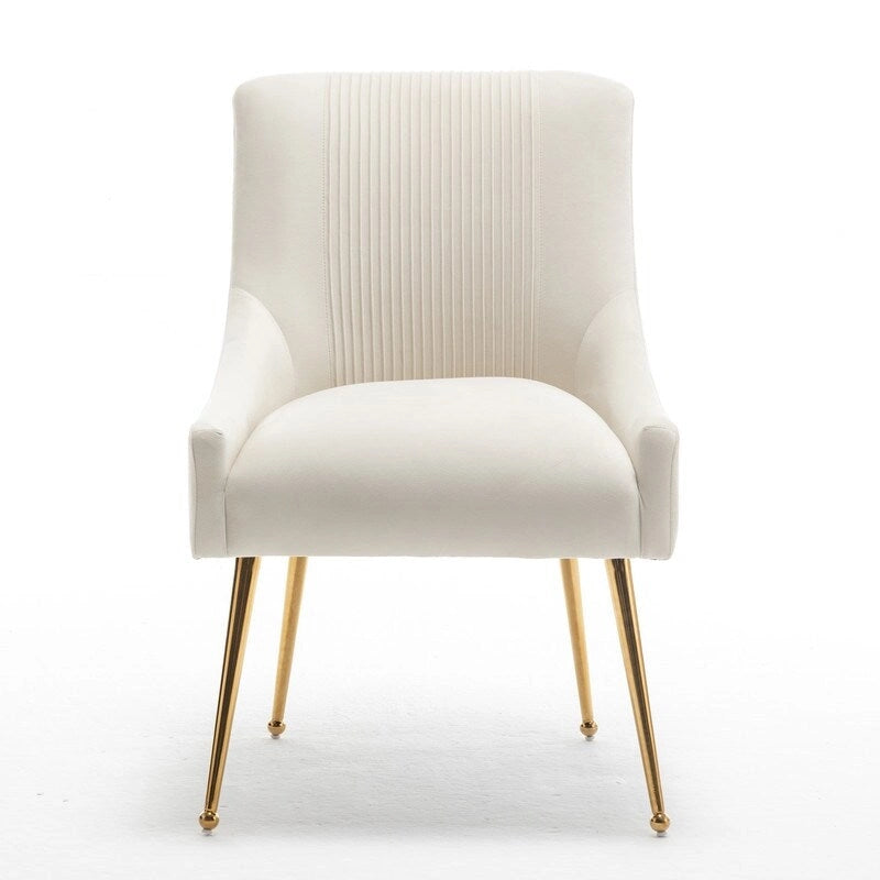 SEYNAR Modern Glam Velvet Dining Chair Set of 8 for Dining Room, Tufted Vanity Chair for Living Room (no table)-33