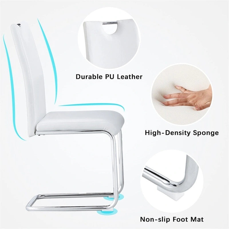 Modern Dining Chairs Set of 4,Side Dining Room/Kitchen Chairs-5