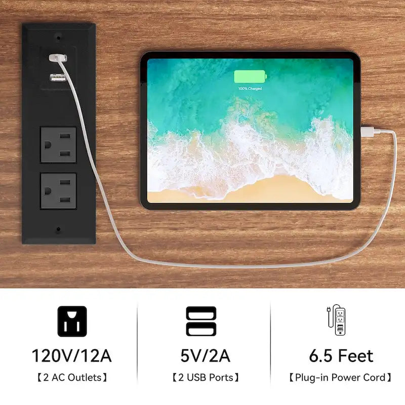 52Farmhouse Coffee Bar Cabinet with Floating Shelf - 15.75D x 52W x 34H-6