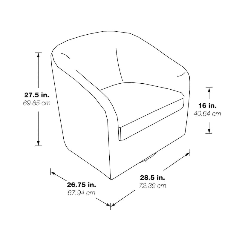 Parker Swivel Tub Chair in Sterling-3