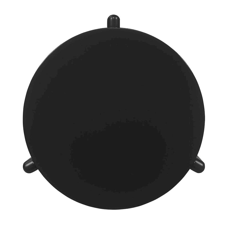 Harrison Black Round End Table-4