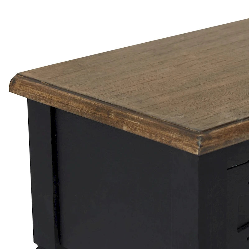 Kinbor Console Table with 2 Drawers, Sofa Table with Storage Shelf for Entryway, Hallways Furniture-7