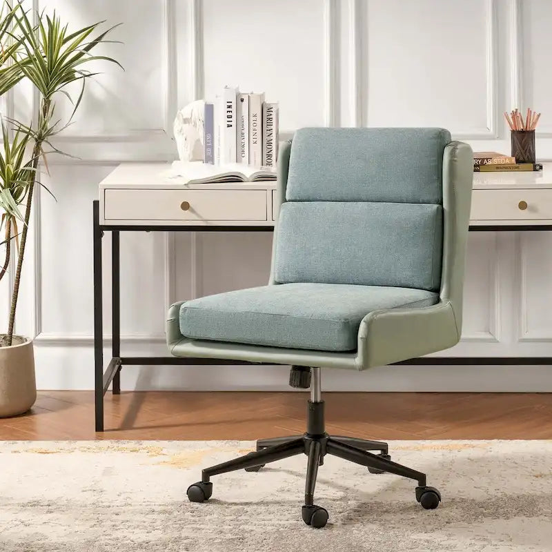 Siegfried Modern Swivel Tilting Office Chair with Removable Soft Upholstery by HULALA HOME-25