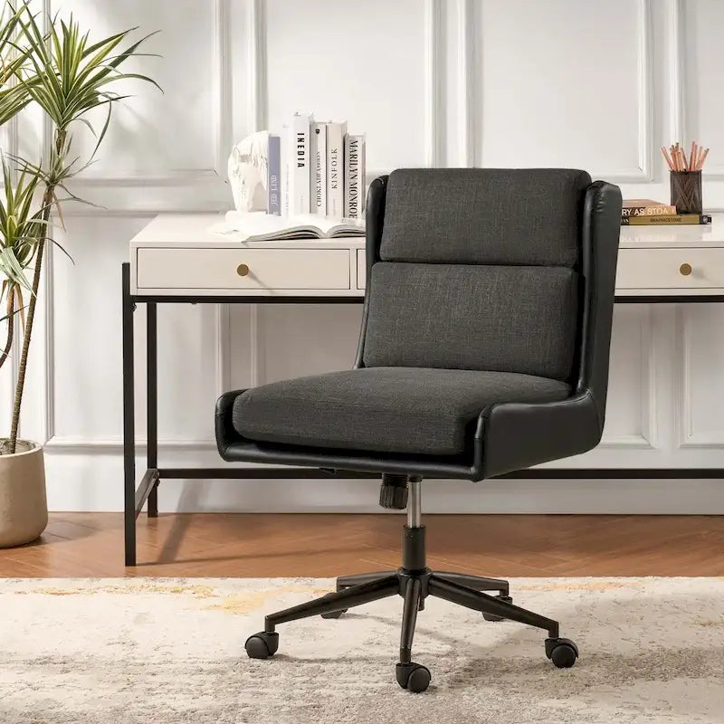 Siegfried Modern Swivel Tilting Office Chair with Removable Soft Upholstery by HULALA HOME-26