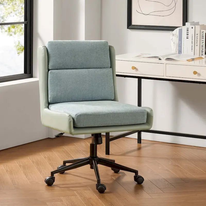Siegfried Modern Swivel Tilting Office Chair with Removable Soft Upholstery by HULALA HOME-6